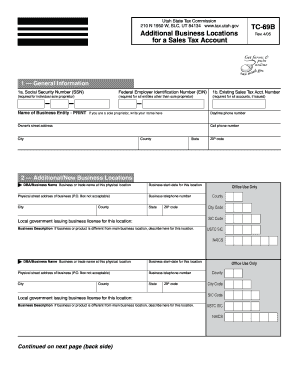 Utah TC-69B Form