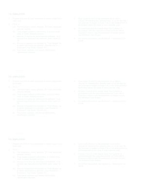 Hawaii Income Tax Withholding Form