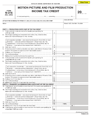 Form N-316 Rev 2003 Motion Picture and Film ... - FormSend