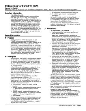 Instructions for Form FTB 3523 - FormSend