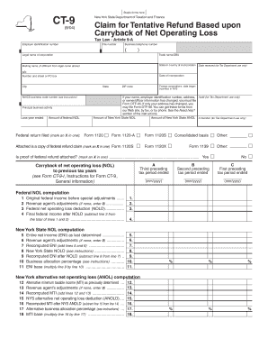 New York State CT-9 Form