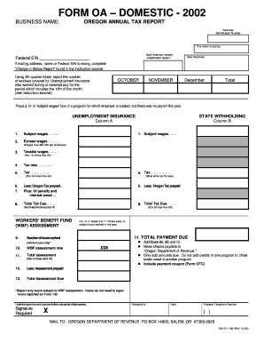 FORM OQ DOMESTIC - 2000 - FormSend