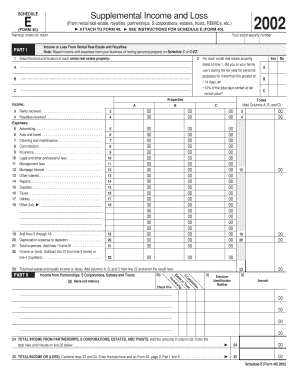 Schedule E Form 40