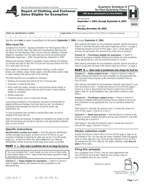 New York State Quarterly Schedule H