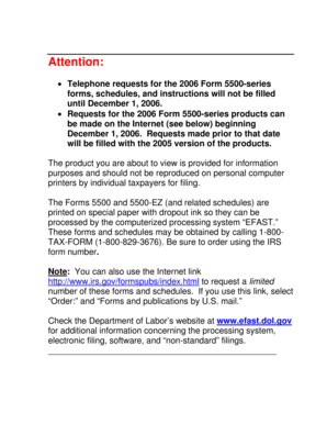 Schedule C (Form 5500) 2006