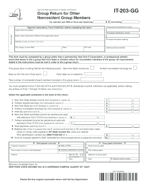 New York State IT-203-GG Form