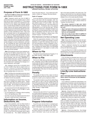 Hawaii Amended Individual Income Tax Return