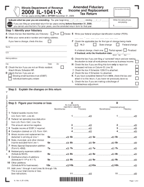 Illinois Amended Fiduciary Income Tax Return