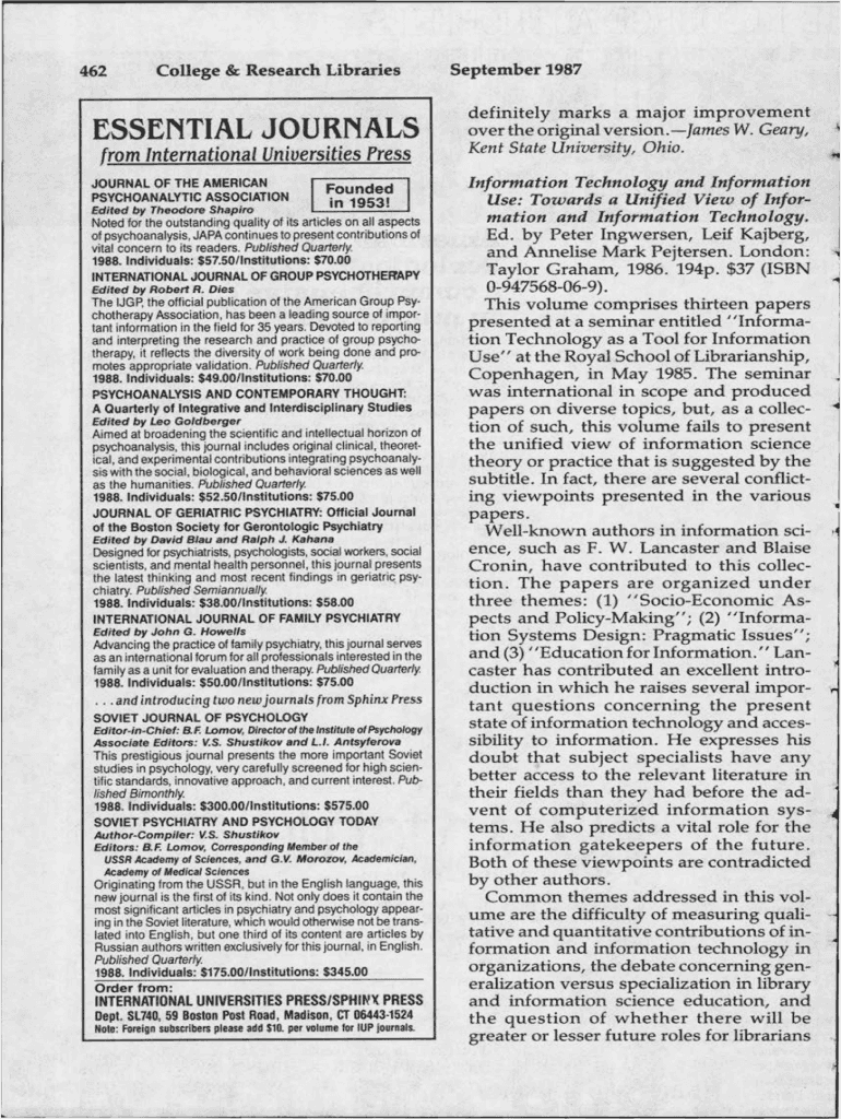 College and Research Libraries Preview on Page 1