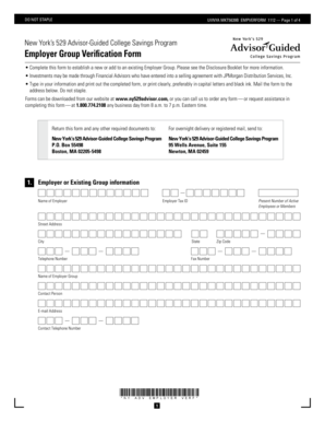 New York Employer Group Verification Form