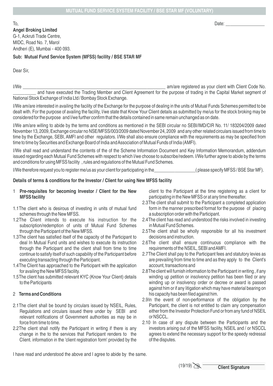 Mutual Fund Service System Facility Application