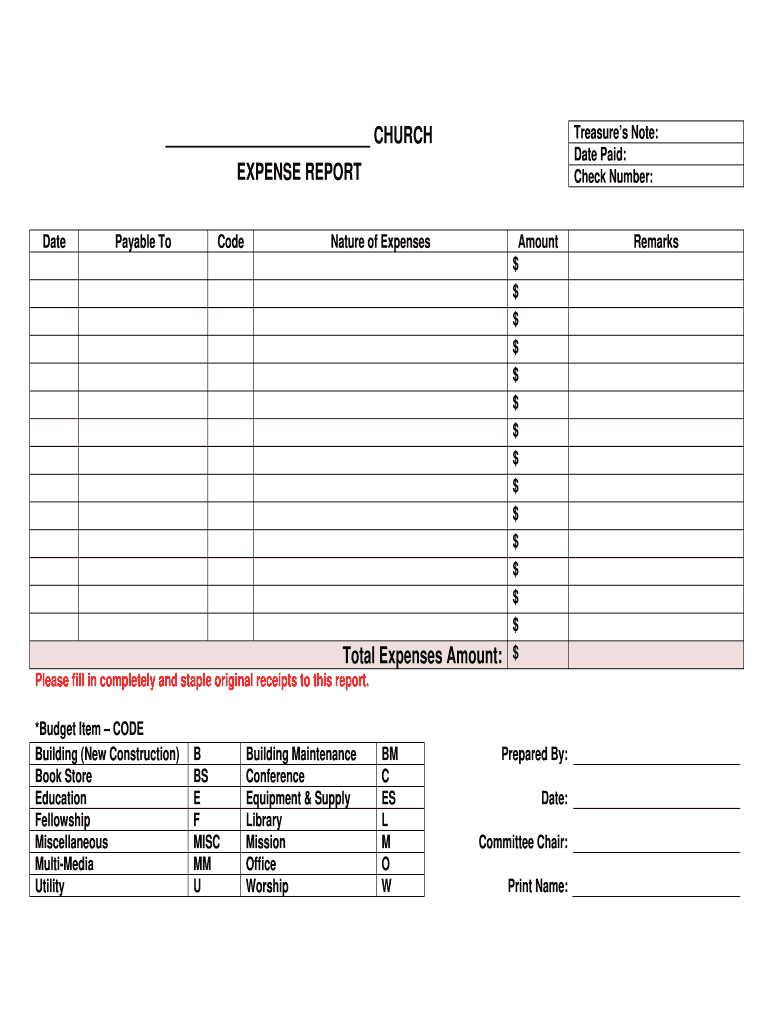 Fillable Expense Report - Fill Online, Printable, Fillable, Blank Within Business Trip Report Template Pdf