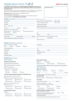 INTO UEA London Application Form