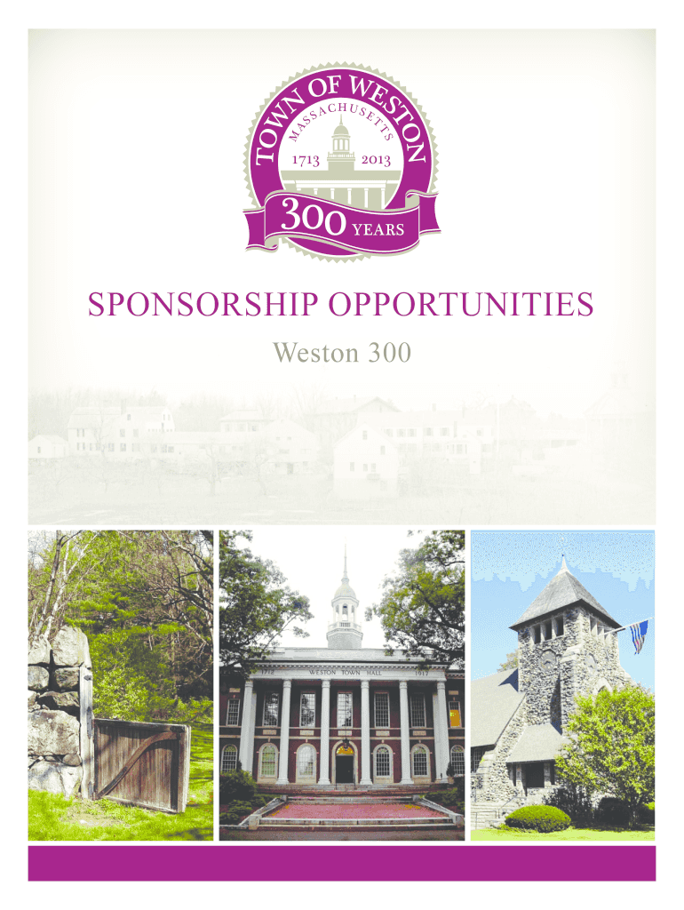 SPONSORSHIP OPPORTUNITIES Preview on Page 1