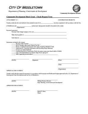 check request form construction