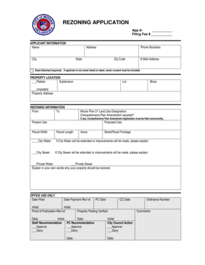 Rezoning Application Form