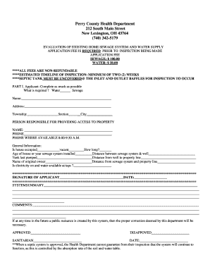 Reality Inspection Form - Perry County Health Department