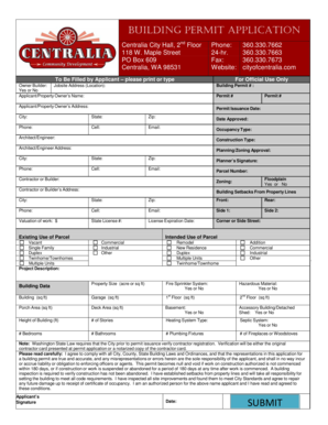 Building Permit Application
