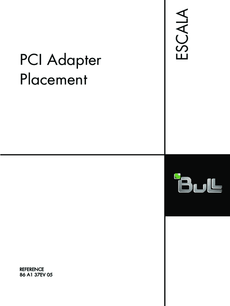 PCI adapter placement for machine types 82xx - supported by Bull Preview on Page 1