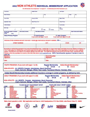 Aau card for wrestling - Aau non athleteindividual membership application - Eteamz