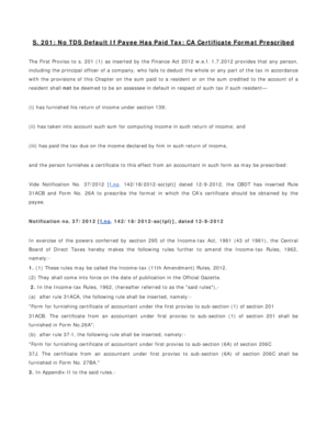 Form 26A Certificate