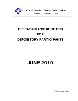 CDSL - DP Operating Instructions