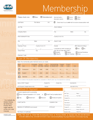 IAAP Membership Application