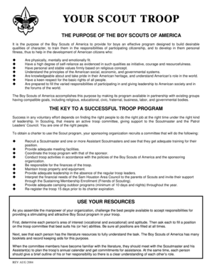 Boy Scouts of America Troop Committee Guide