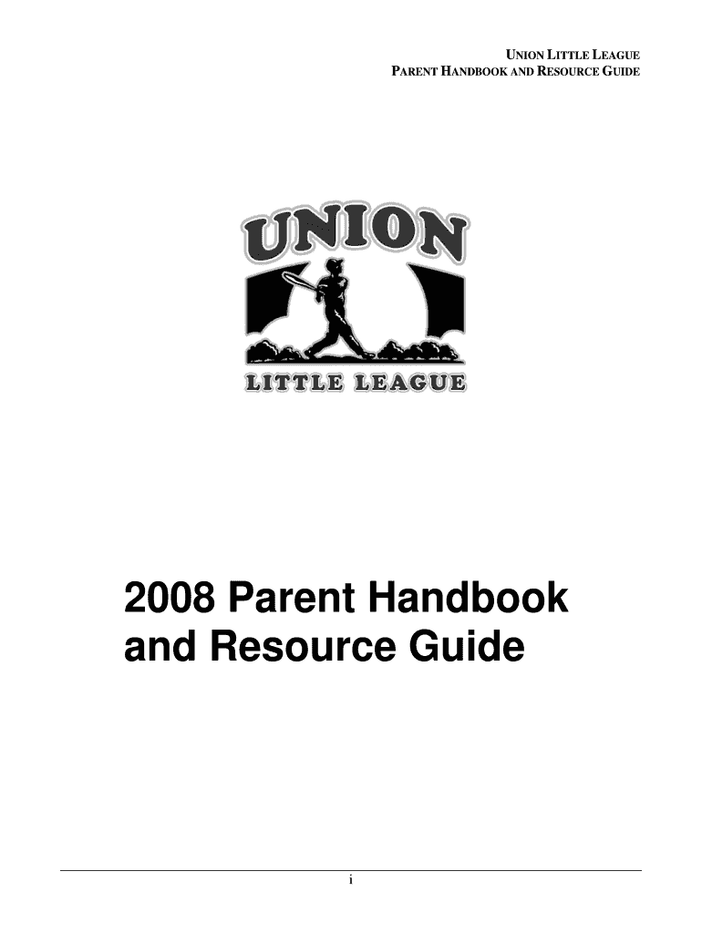 2008 Parent Handbook and Resource Guide Preview on Page 1