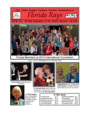 The Delta Kappa Gamma Society International Florida Rays Vol