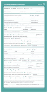 Butterfield Mortgage and Loan Application
