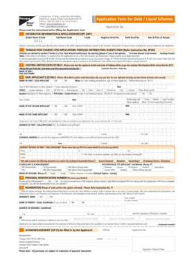 Principal India Debt Liquid Scheme Application Form