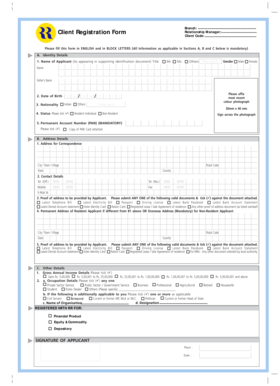 Client Registration Form