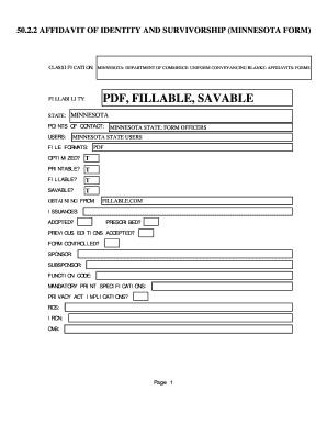 5022 affidavit of identity and survivorship - US-State-bFormsbcom