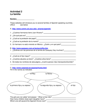 Spanish Language Learning Activity Worksheets