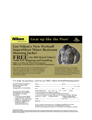 Nikon ProStaff Hunting Jacket Offer
