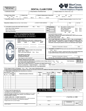 Dental Claim Form