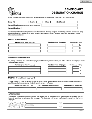 Beneficiary Designation Form