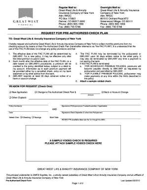 Form V1006 NY Pre-Authorized Check (PAC) Authorization