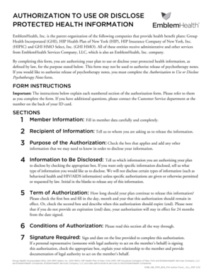 Authorization to Use or Disclose Protected Health Information