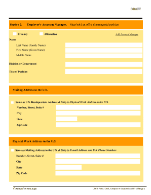 USCIS Form 2 Draft