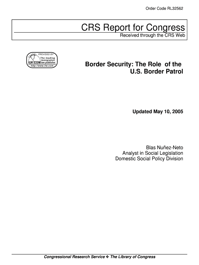 Border Security: Barriers Along the U S International Border Preview on Page 1