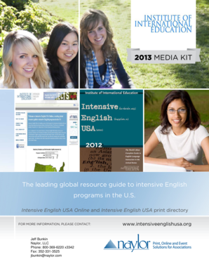 Intensive English USA Media Kit