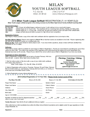 2010 MYL Softball Reg Template - Eteamz