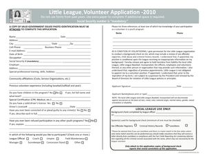 Volunteer Application Form