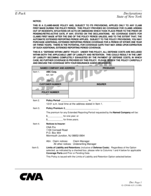 Authorization letter form 137 - insuring agreement