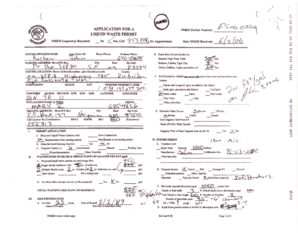 New Mexico Liquid Waste Permit Application