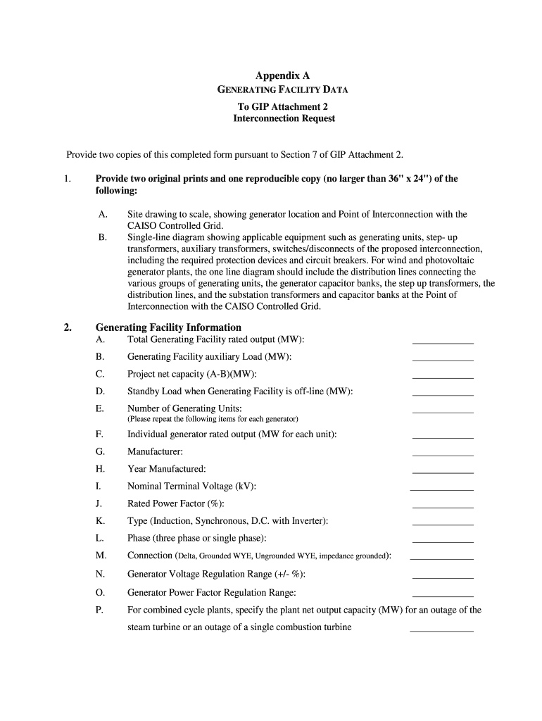 Interconnection Request Preview on Page 1