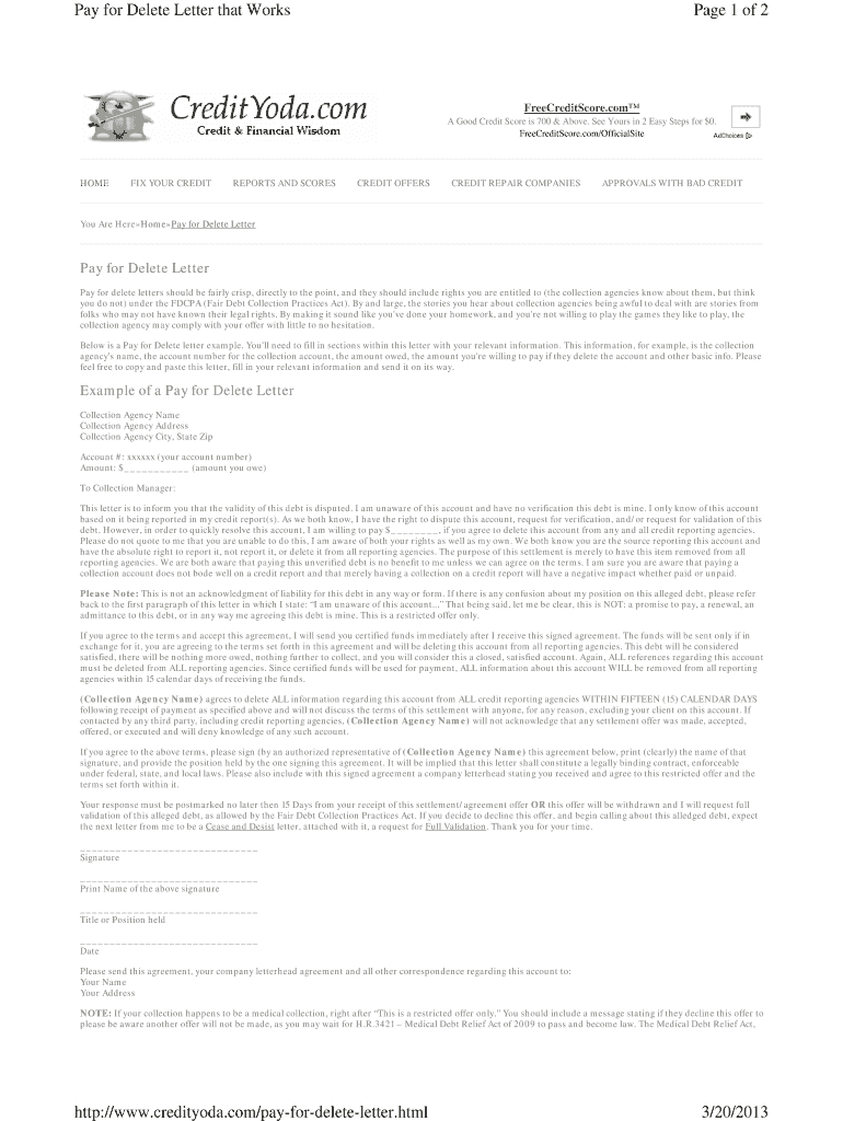 Pay To Delete Template Letter Pdf 2020 2021 Fill And Sign Printable 