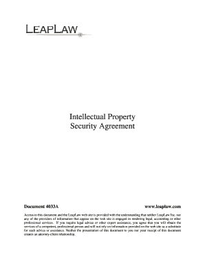 INTELLECTUAL PROPERTY SECURITY AGREEMENT - LeapLaw